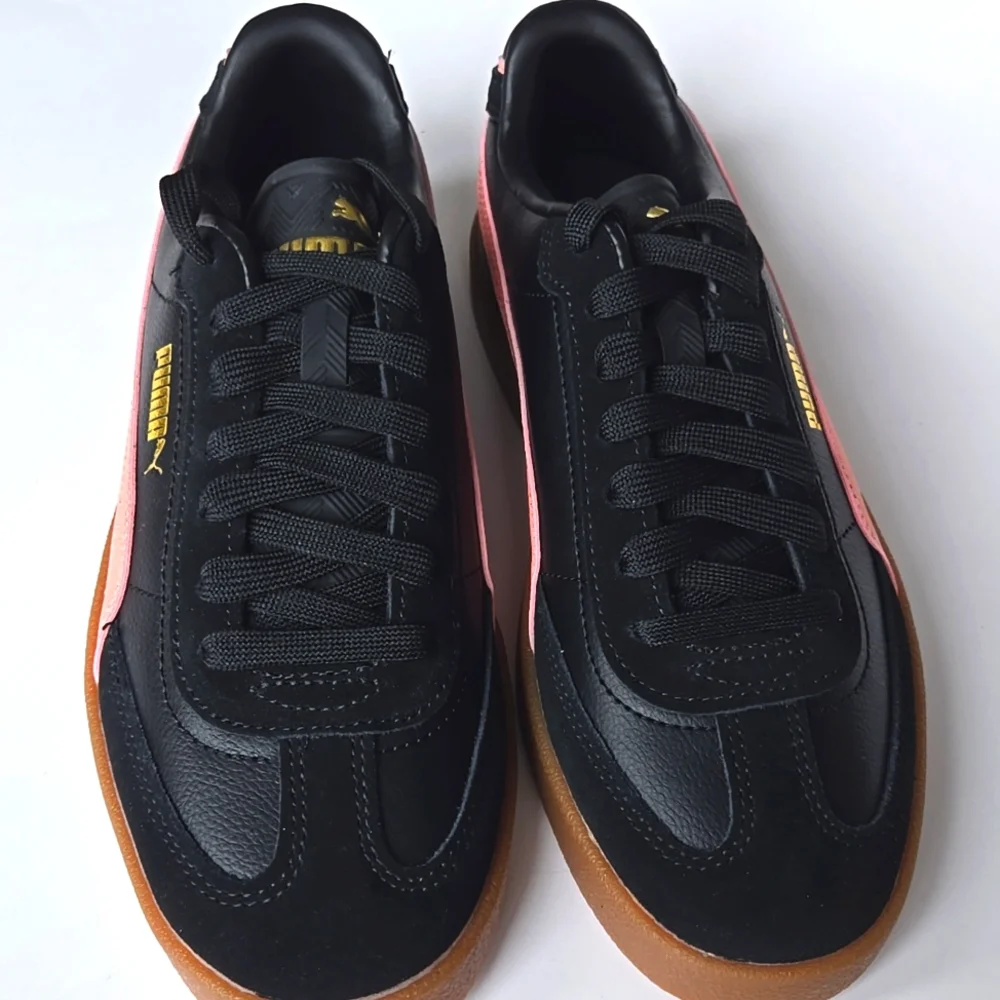 Puma Club II Era Jr Black Pink Fruit Sneakers -  Big Kids Size 6.5 - New